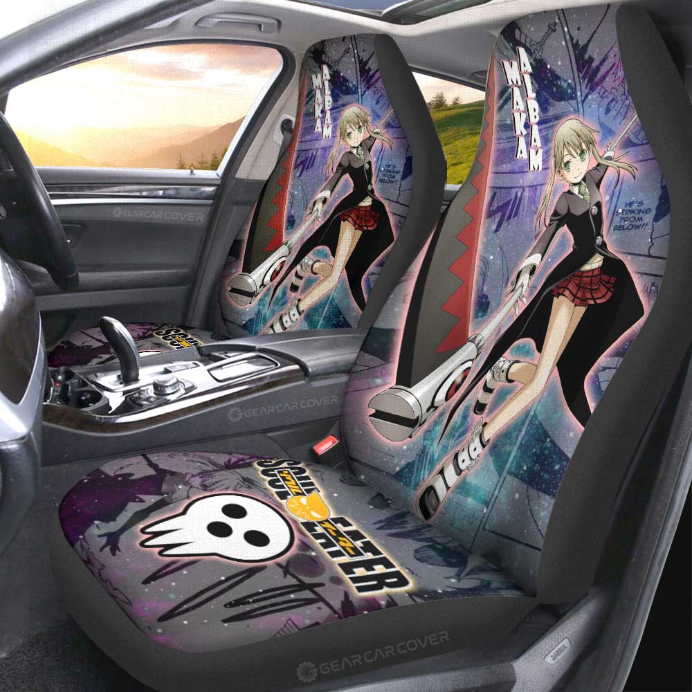 Maka Albarn Car Seat Covers Custom Soul Eater Anime Manga Galaxy Style - Gearcarcover - 2