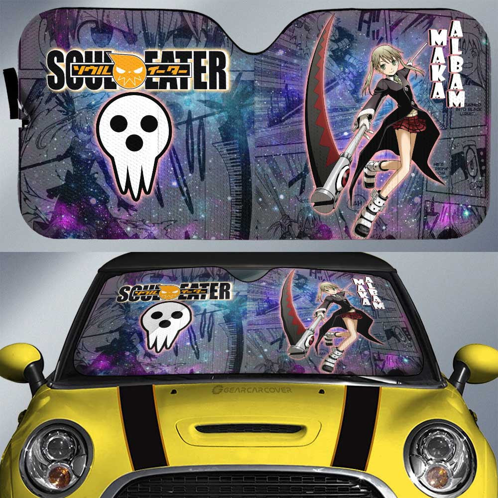 Maka Albarn Car Sunshade Custom Soul Eater Anime Manga Galaxy Style - Gearcarcover - 1