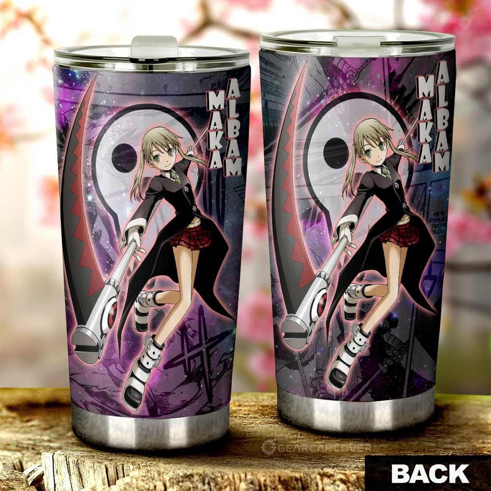 Maka Albarn Tumbler Cup Custom Soul Eater Anime Manga Galaxy Style - Gearcarcover - 3
