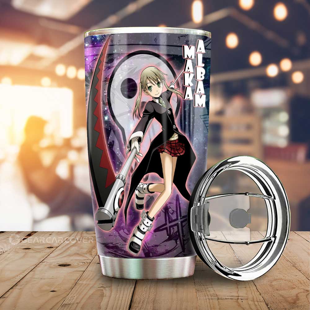 Maka Albarn Tumbler Cup Custom Soul Eater Anime Manga Galaxy Style - Gearcarcover - 1