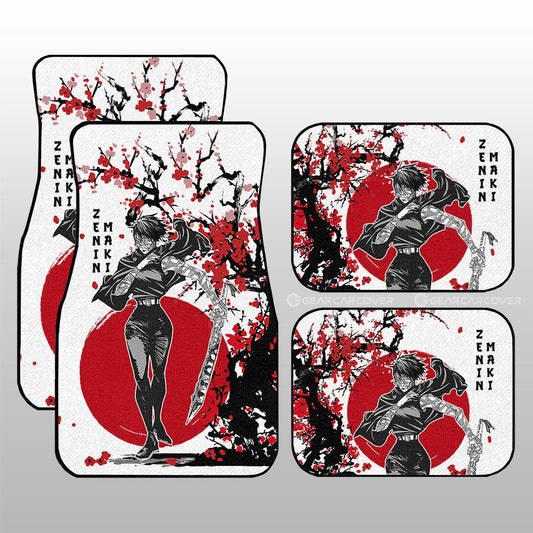 Maki Zenin Car Floor Mats Custom Japan Style Jujutsu Kaisen Anime Car Accessories - Gearcarcover - 1