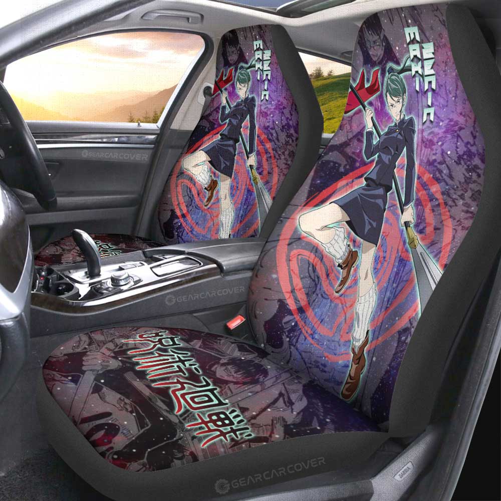 Maki Zenin Car Seat Covers Custom Jujutsu Kaisen Anime Galaxy Manga Style - Gearcarcover - 2