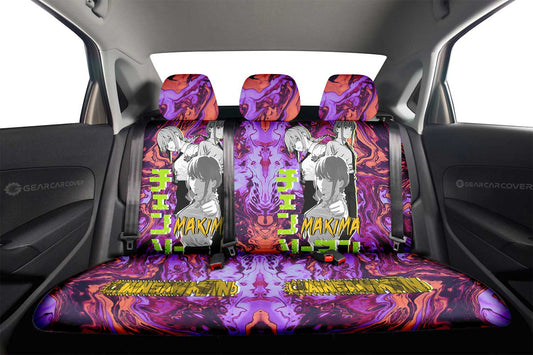 Makima Car Back Seat Cover Custom Chainsaw Man Anime - Gearcarcover - 2