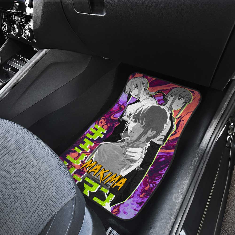 Makima Car Floor Mats Custom Chainsaw Man Anime - Gearcarcover - 3