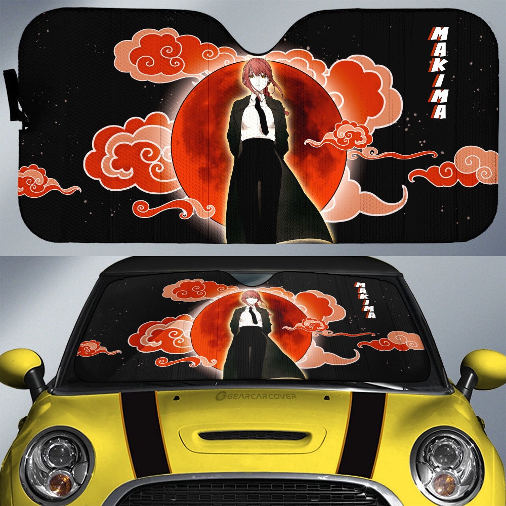 Makima Car Sunshade Custom Chainsaw Man Anime - Gearcarcover - 1