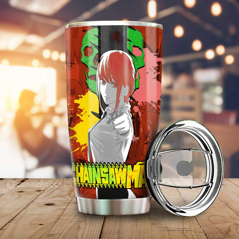 Makima Tumbler Cup Custom Chainsaw Man Anime Car Interior Accessories - Gearcarcover - 1