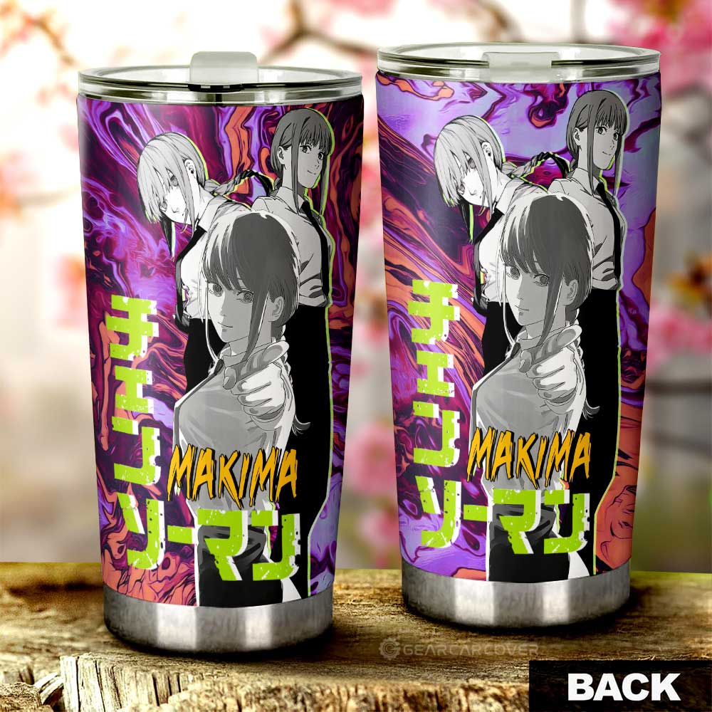 Makima Tumbler Cup Custom Chainsaw Man Anime - Gearcarcover - 3