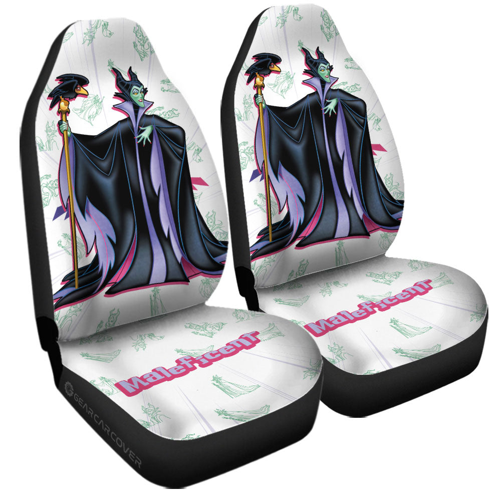 Maleficent Car Seat Covers Custom Cartoon Car Accessories - Gearcarcover - 3
