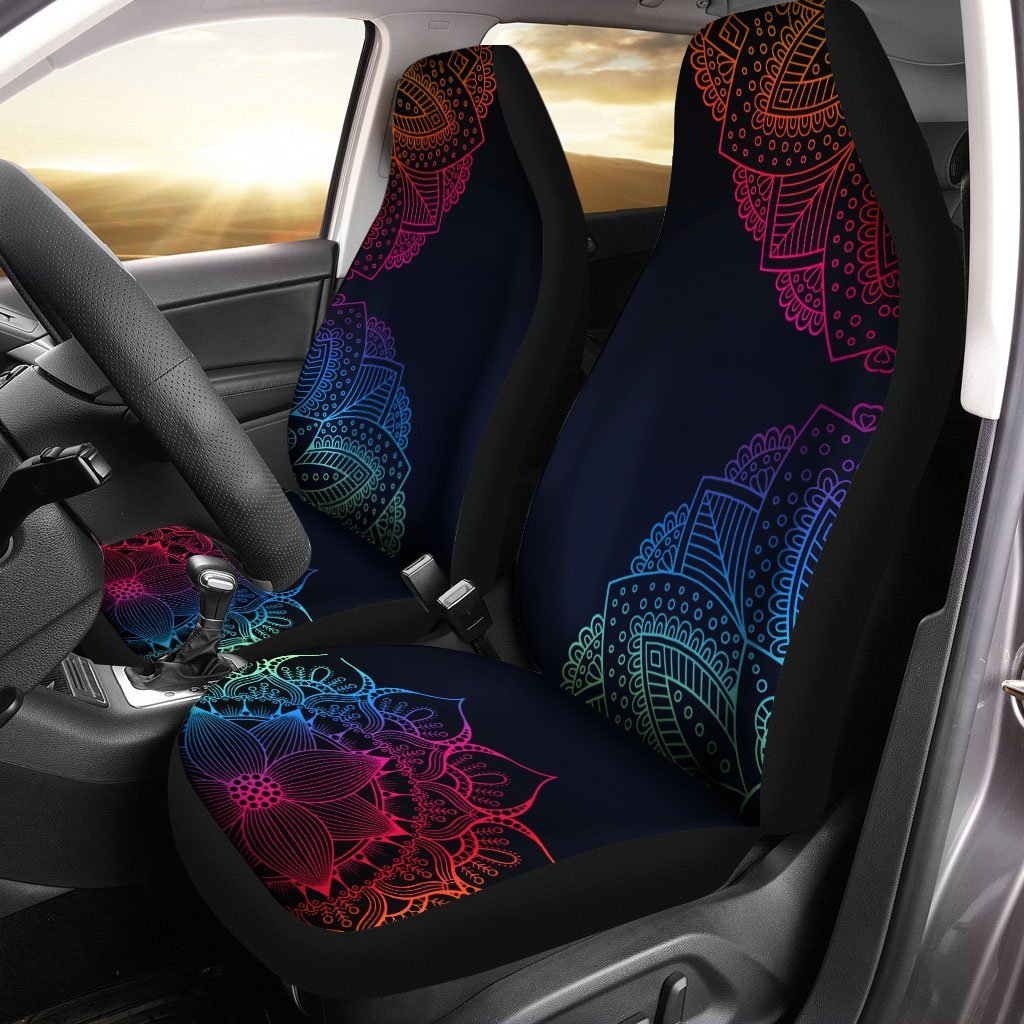 Mandala Car Seat Covers Custom Mandala Car Accessories - Gearcarcover - 1