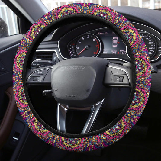 Mandala Steering Wheel Covers Custom Mandala Coloring Car Accessories - Gearcarcover - 2
