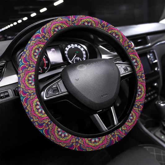 Mandala Steering Wheel Covers Custom Mandala Coloring Car Accessories - Gearcarcover - 1