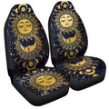 Mandala Sun and Moon Car Seat Covers Custom Night Sky Celestial Car Accessories - Gearcarcover - 3