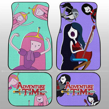 Marceline And Princess Bubblegum Adventure Time Car Floor Mats Custom Cartoon Car Accessories - Gearcarcover - 1