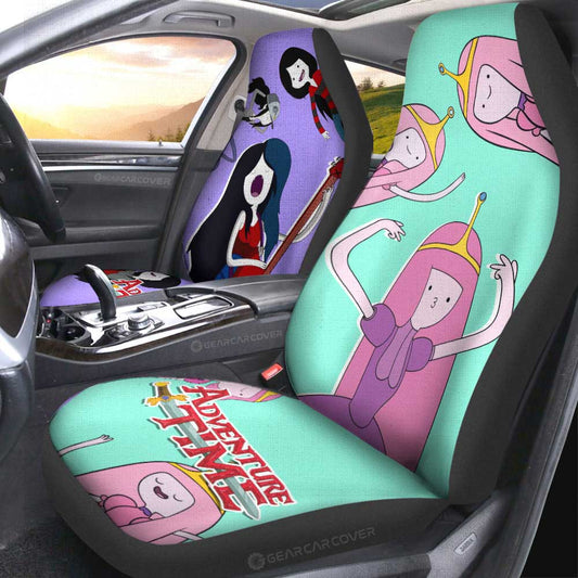 Marceline And Princess Bubblegum Adventure Time Car Seat Covers Custom Cartoon Car Accessories - Gearcarcover - 2