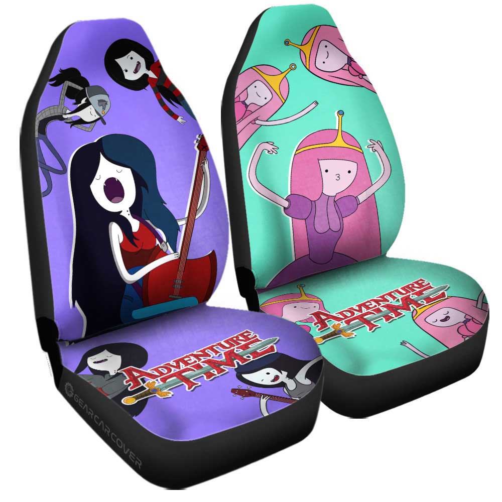 Marceline And Princess Bubblegum Adventure Time Car Seat Covers Custom Cartoon Car Accessories - Gearcarcover - 3