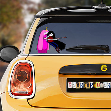 Marceline x Princess Bubblegum Car Sticker Custom Adventure Time - Gearcarcover - 1