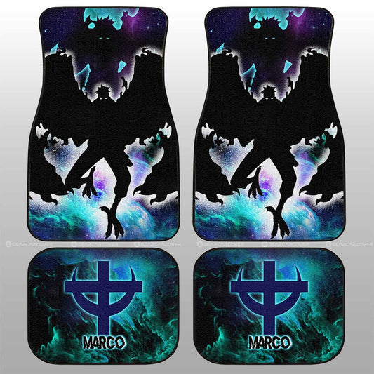 Marco Car Floor Mats Custom One Piece Anime Silhouette Style - Gearcarcover - 1