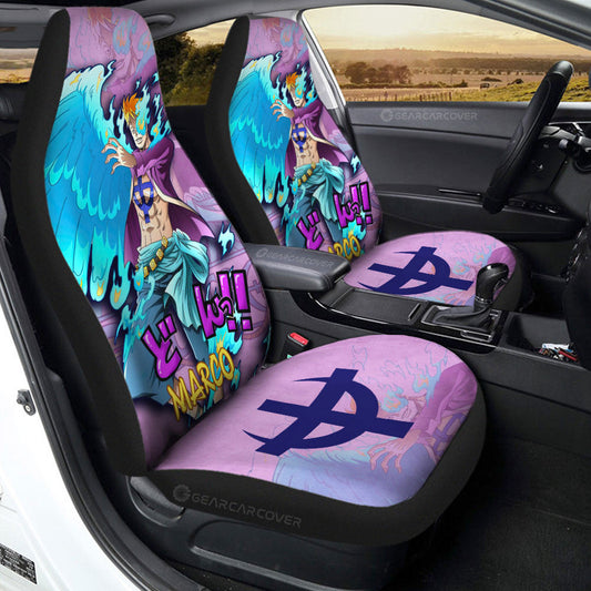 Marco Car Seat Covers Custom One Piece Anime Car Accessories - Gearcarcover - 1
