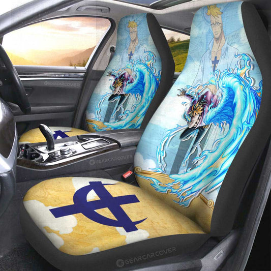 Marco Car Seat Covers Custom One Piece Map Car Accessories For Anime Fans - Gearcarcover - 2