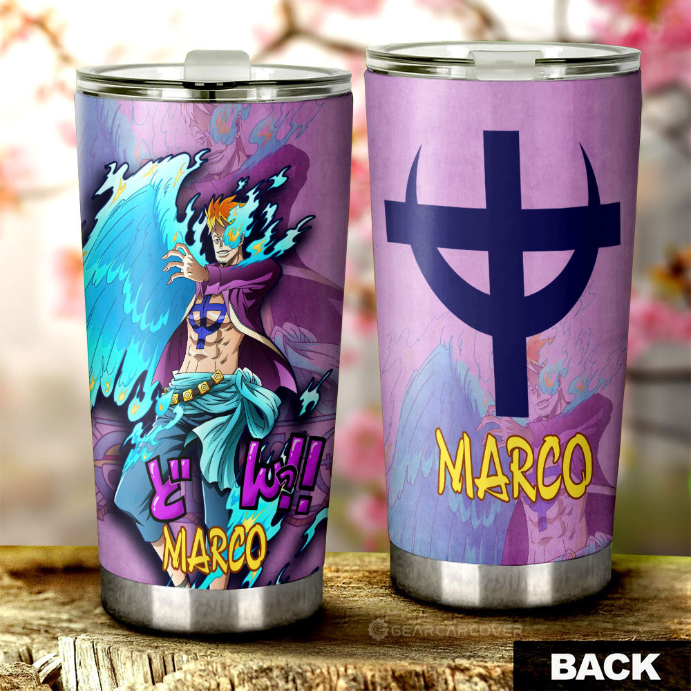 Marco Tumbler Cup Custom One Piece Anime Car Accessories - Gearcarcover - 3