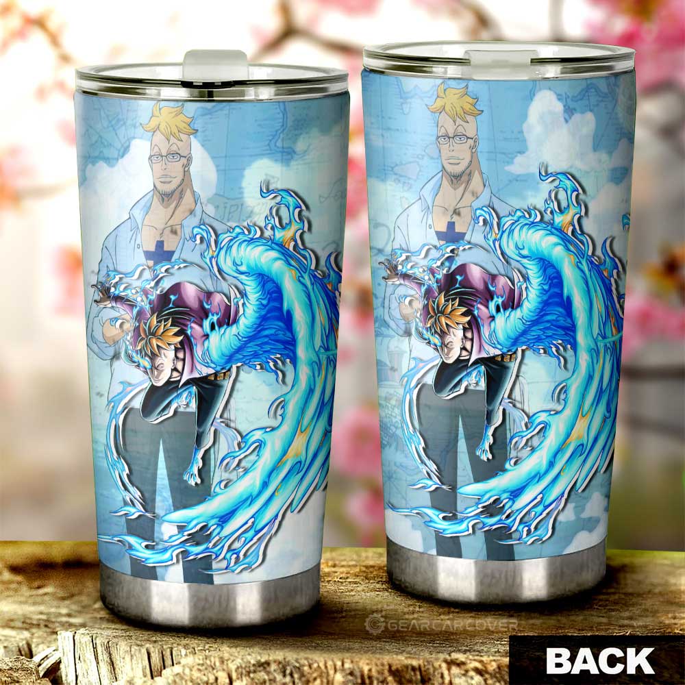 Marco Tumbler Cup Custom One Piece Map Car Accessories For Anime Fans - Gearcarcover - 3