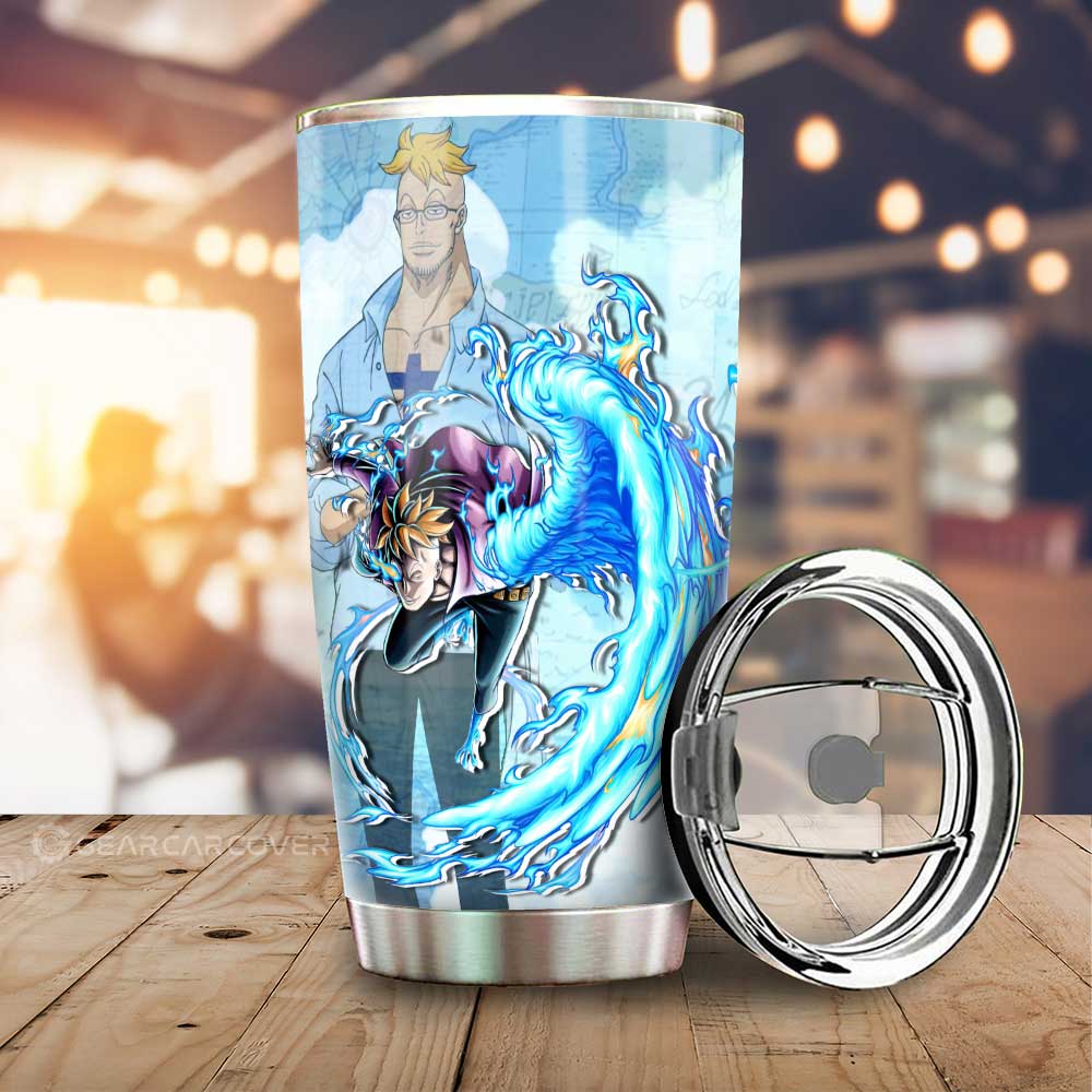 Marco Tumbler Cup Custom One Piece Map Car Accessories For Anime Fans - Gearcarcover - 1