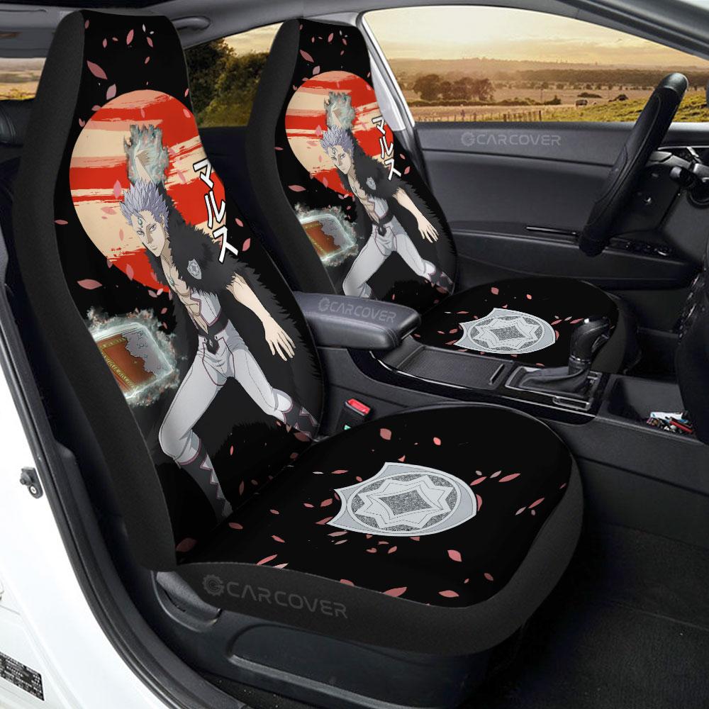 Mars Car Seat Covers Custom Black Clover Anime Car Accessories - Gearcarcover - 1