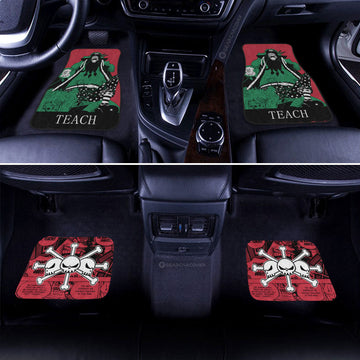 Marshall D Teach Blackbeard Car Floor Mats Custom One Piece Anime Car Accessories - Gearcarcover - 1