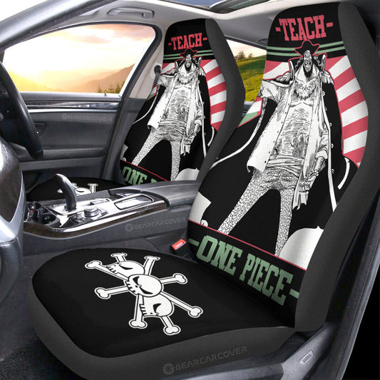 Marshall D Teach Blackbeard Car Seat Covers Custom One Piece Anime Car Accessories - Gearcarcover - 1