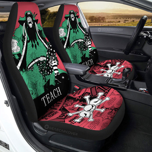 Marshall D Teach Blackbeard Car Seat Covers Custom One Piece Anime Car Accessories - Gearcarcover - 2