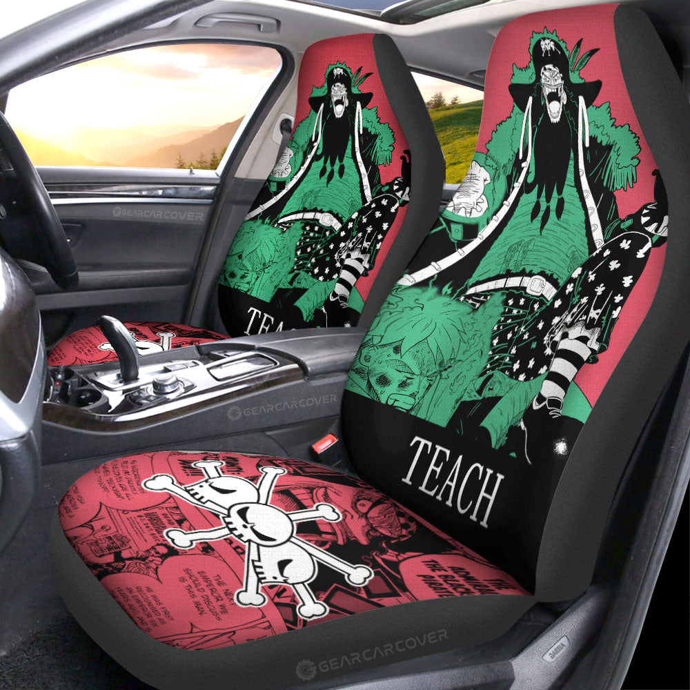 Marshall D Teach Blackbeard Car Seat Covers Custom One Piece Anime Car Accessories - Gearcarcover - 1