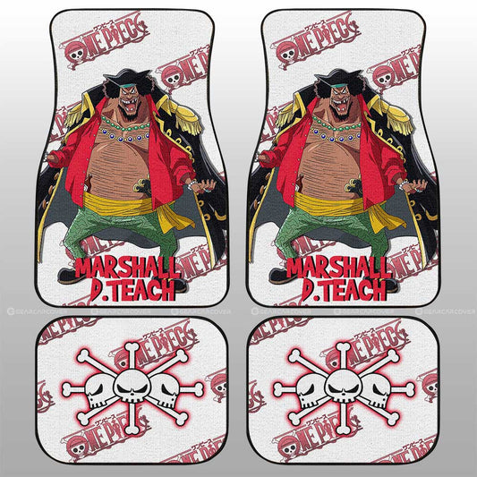 Marshall D. Teach Car Floor Mats Custom One Piece Anime - Gearcarcover - 1