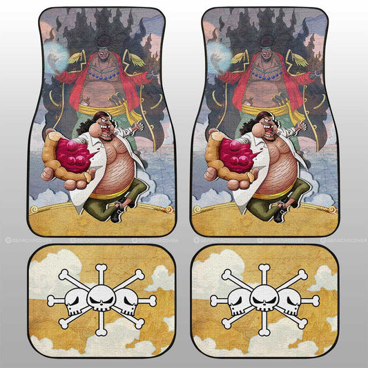 Marshall D. Teach Car Floor Mats Custom One Piece Map Car Accessories For Anime Fans - Gearcarcover - 2