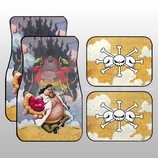 Marshall D. Teach Car Floor Mats Custom One Piece Map Car Accessories For Anime Fans - Gearcarcover - 1
