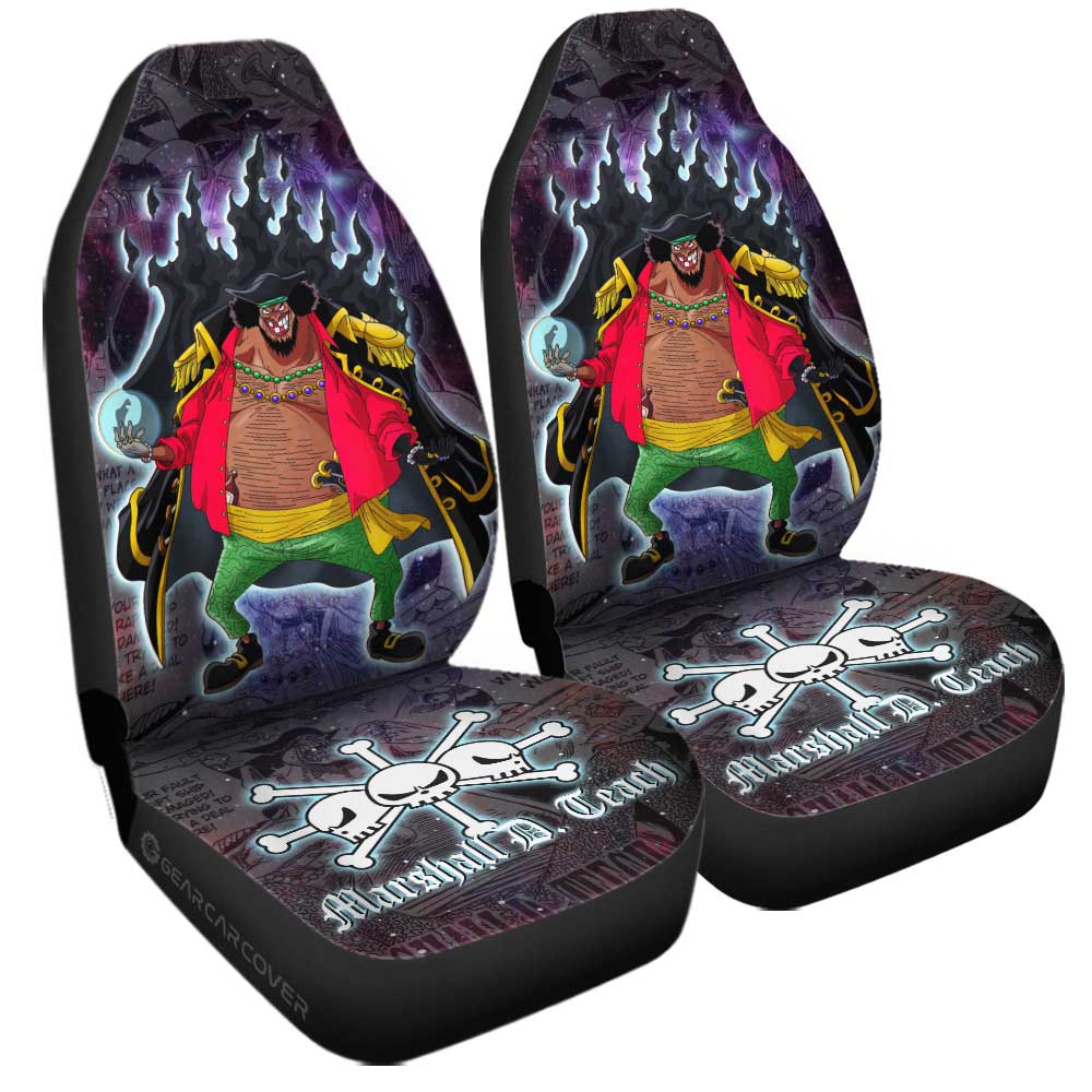 Marshall D. Teach Car Seat Covers Custom One Piece Anime Car Accessories Manga Galaxy Style - Gearcarcover - 3