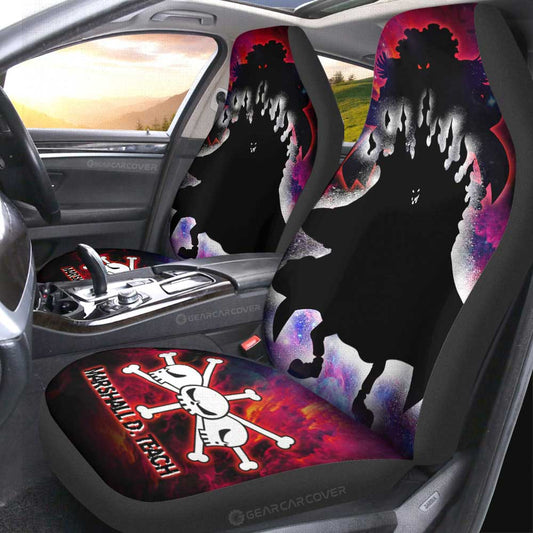 Marshall D. Teach Car Seat Covers Custom One Piece Anime Silhouette Style - Gearcarcover - 2