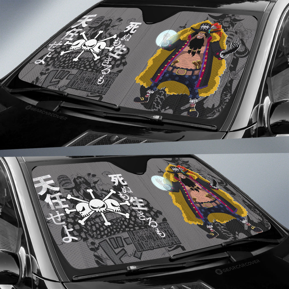 Marshall D. Teach Car Sunshade Custom One Piece Red Anime Car Interior Accessories - Gearcarcover - 3