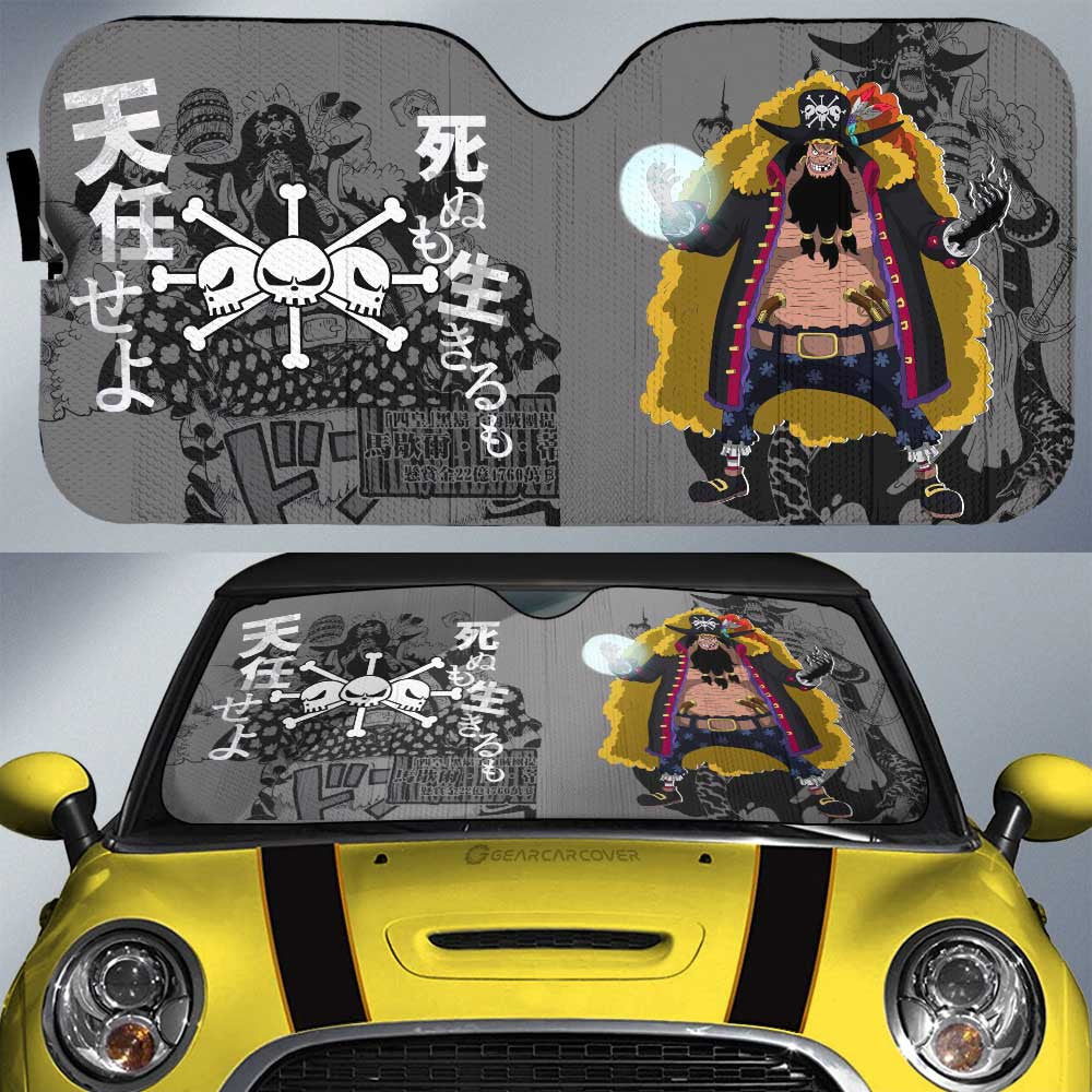 Marshall D. Teach Car Sunshade Custom One Piece Red Anime Car Interior Accessories - Gearcarcover - 1