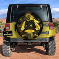Marshall D. Teach Spare Tire Cover Custom One Piece Anime Gold Silhouette Style - Gearcarcover - 2