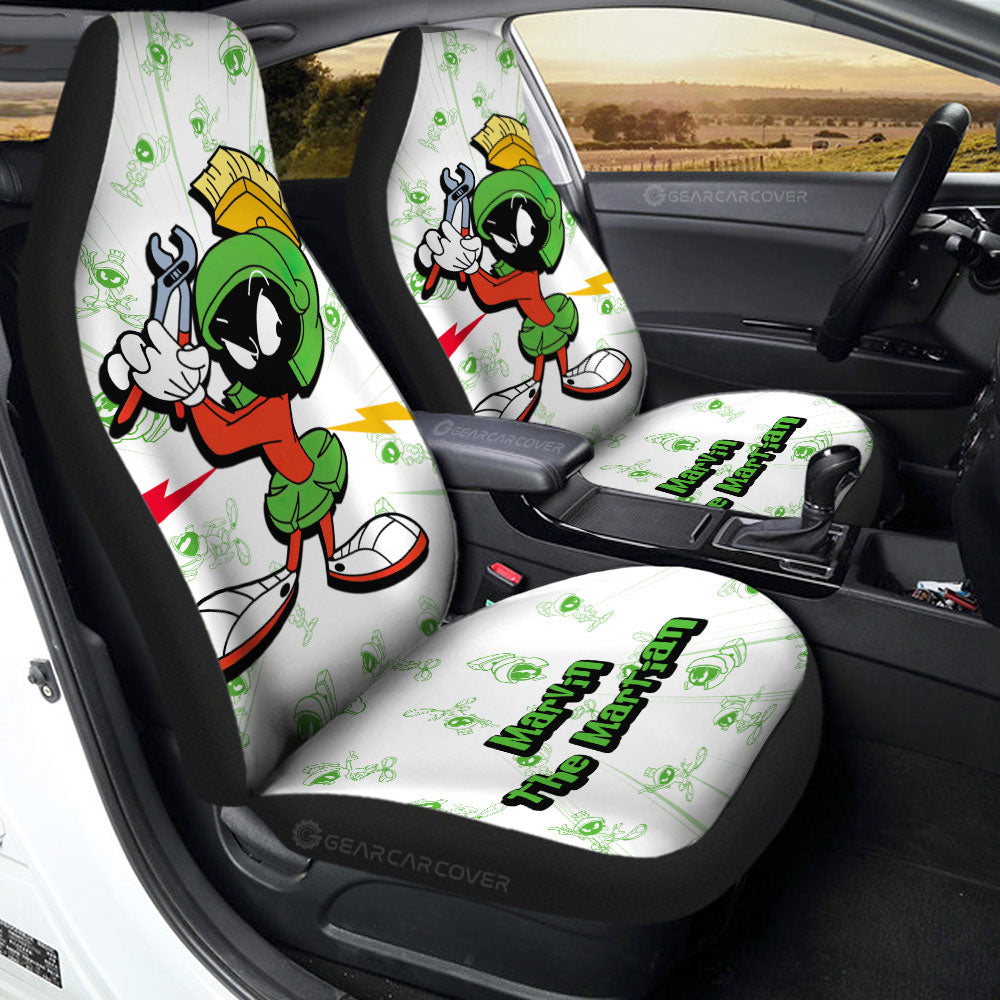 Marvin the Martian Car Seat Covers Custom Cartoon Car Accessories - Gearcarcover - 1