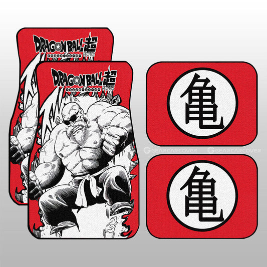 Master Roshi Car Floor Mats Custom Dragon Ball Anime Car Accessories Manga Style For Fans - Gearcarcover - 1