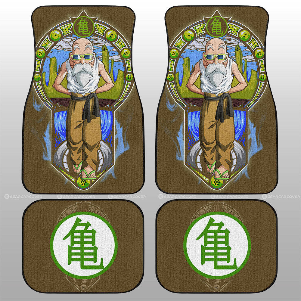 Master Roshi Car Floor Mats Custom Dragon Ball Car Interior Accessories - Gearcarcover - 1