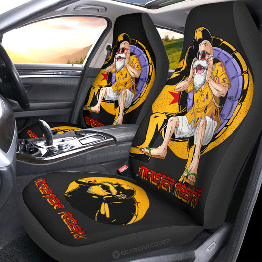 Master Roshi Car Seat Covers Custom Dragon Ball Anime Car Accessories - Gearcarcover - 1