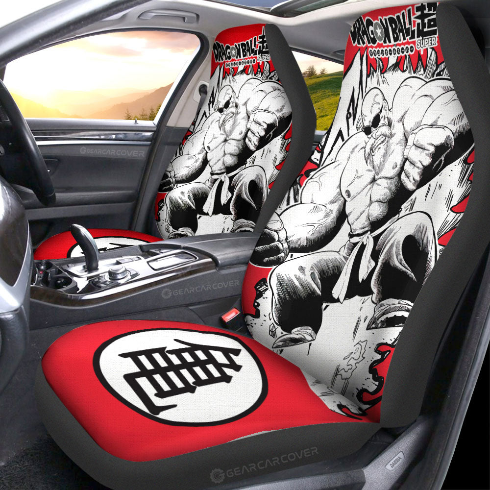 Master Roshi Car Seat Covers Custom Dragon Ball Anime Car Accessories Manga Style For Fans - Gearcarcover - 2