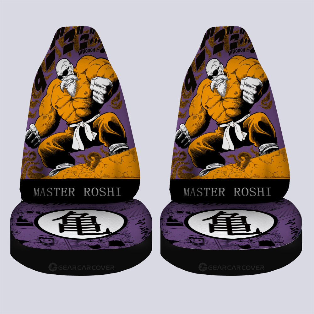 Master Roshi Car Seat Covers Custom Dragon Ball Anime Manga Color Style - Gearcarcover - 4