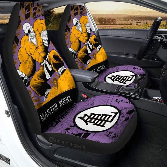 Master Roshi Car Seat Covers Custom Dragon Ball Anime Manga Color Style - Gearcarcover - 1