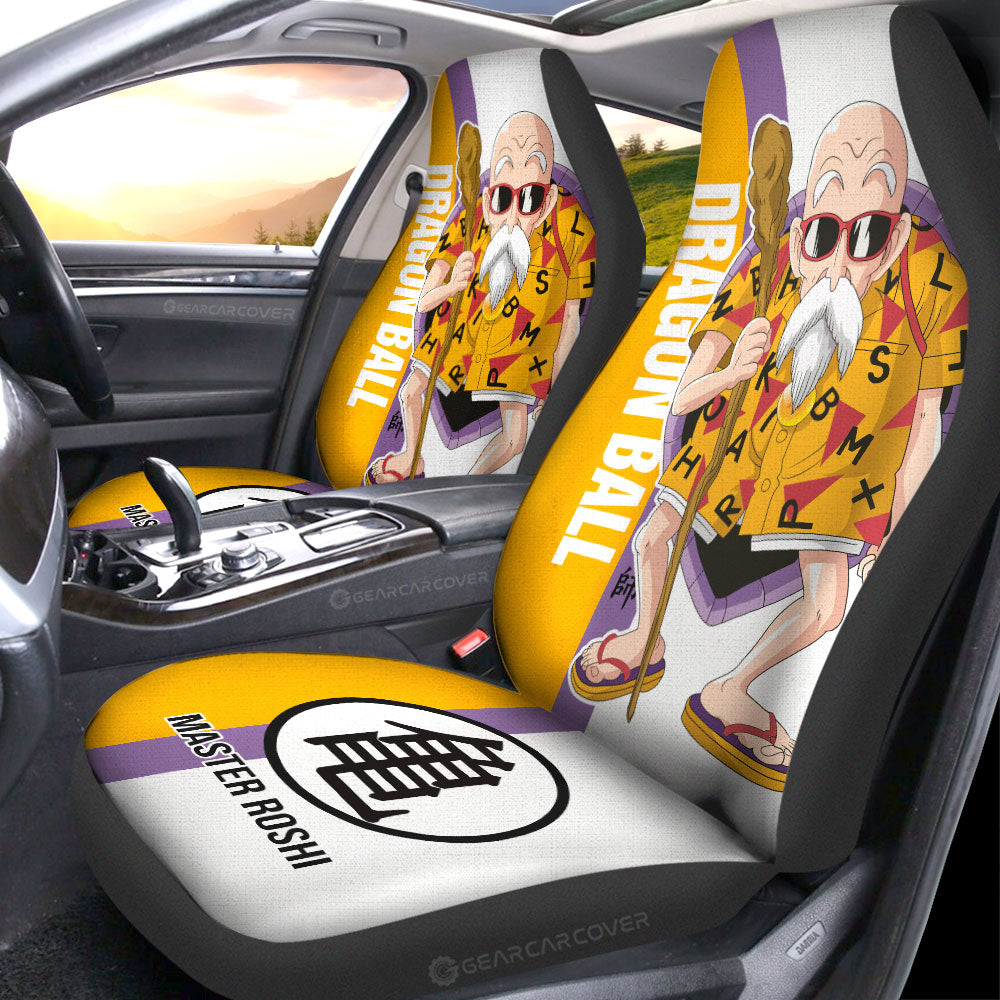 Master Roshi Car Seat Covers Custom Dragon Ball Car Accessories For Anime Fans - Gearcarcover - 2