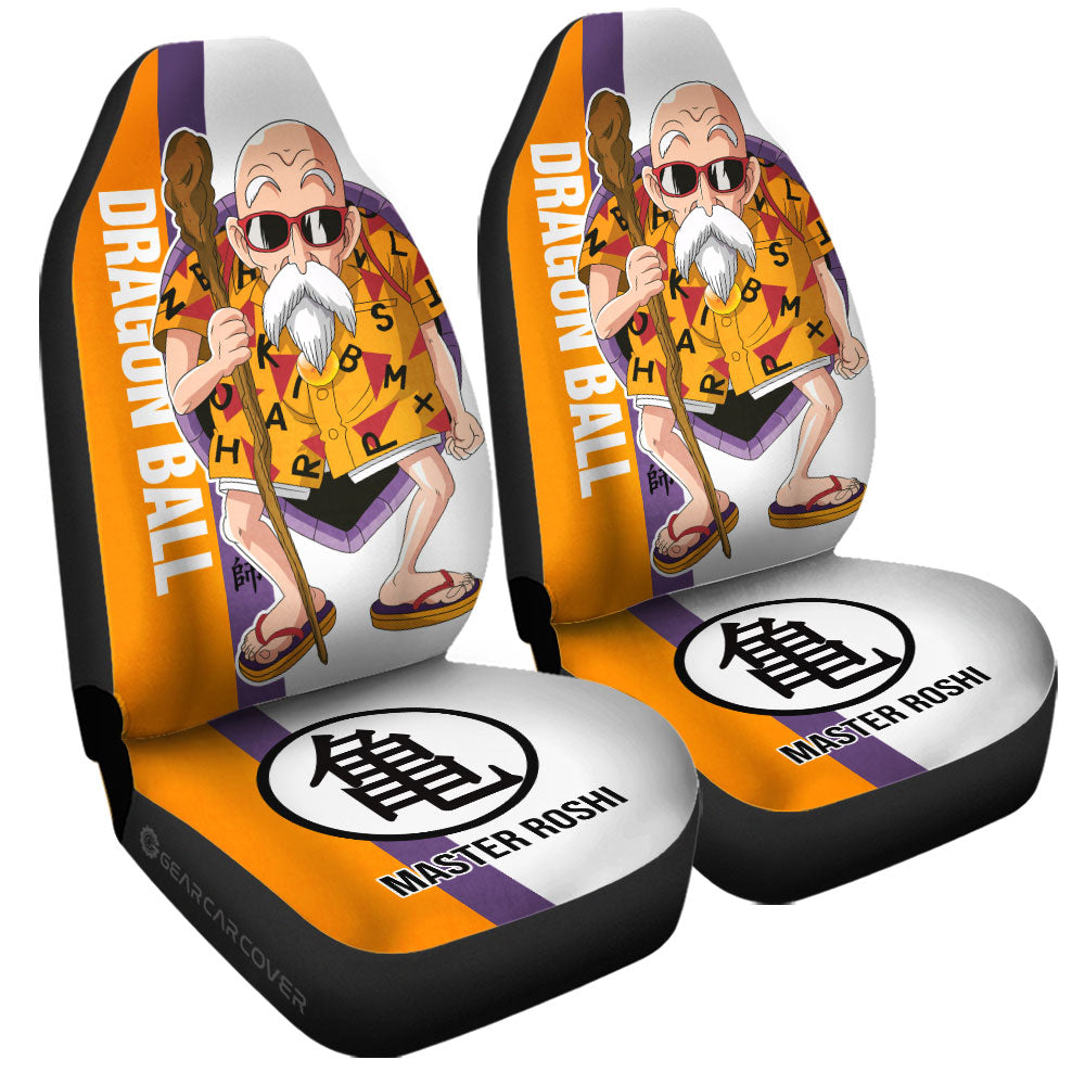 Master Roshi Car Seat Covers Custom Dragon Ball Car Accessories For Anime Fans - Gearcarcover - 3
