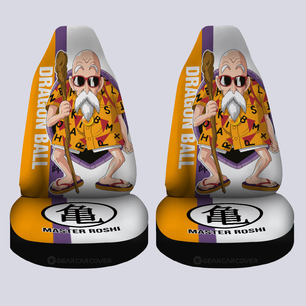 Master Roshi Car Seat Covers Custom Dragon Ball Car Accessories For Anime Fans - Gearcarcover - 4