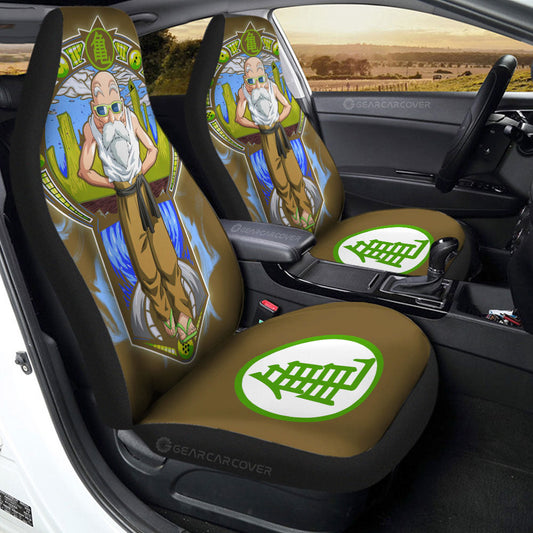 Master Roshi Car Seat Covers Custom Dragon Ball Car Interior Accessories - Gearcarcover - 2